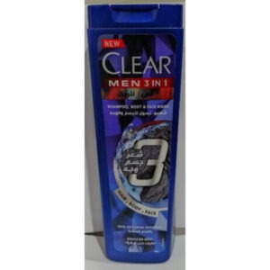 Clear Men 3 in 1 Shampoo Body & Face Wash 200ml