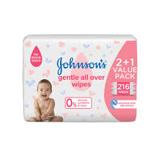 Johnson's Baby Wipes Gentle 72 pack 2+1 free