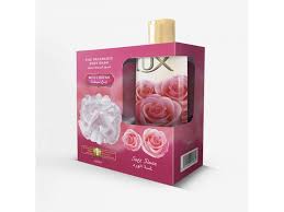 Lux Shower Gel +puff 250 ml Soft Rose New