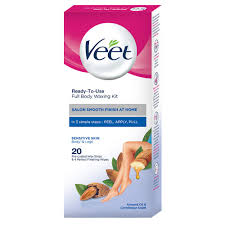 Veet Hair Removal Wax Strips body 20 pack sensitive skin